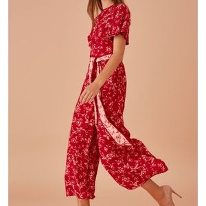 NEW | Keepsake Scarlet Floral Tie Waist Jumpsuit